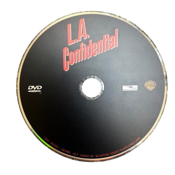 Warner Bros. Other - LA Confidential DVD 1997 Movie Disc Only Region 1 Warner Bros Regency Noir